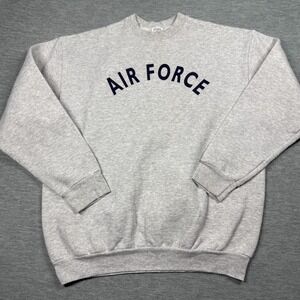 CAC Sweatshirt Mens M Grey Air Force Military Physical Training Fleece USA Made